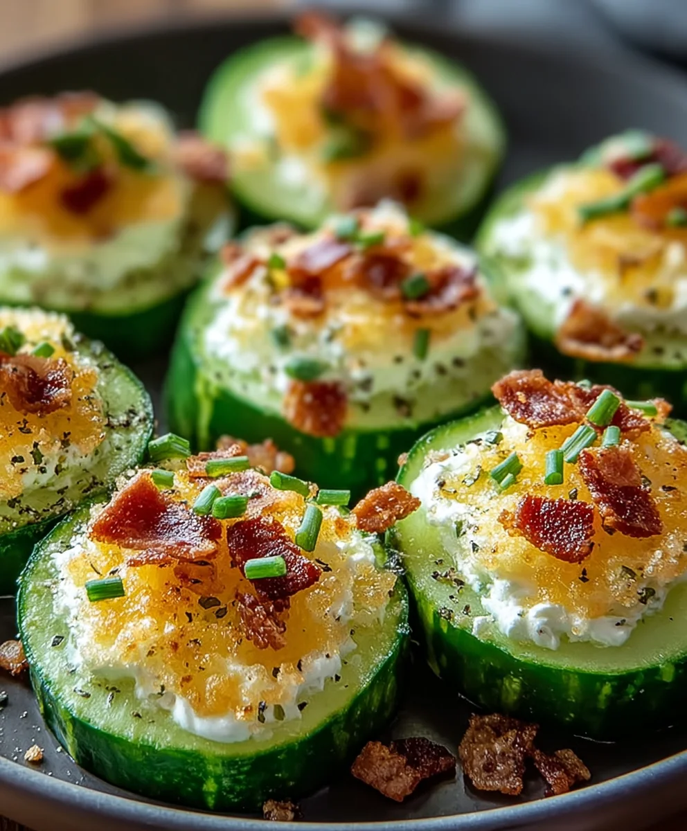 Low-Carb Cucumber Bites- Fresh & Flavorful Appetizer