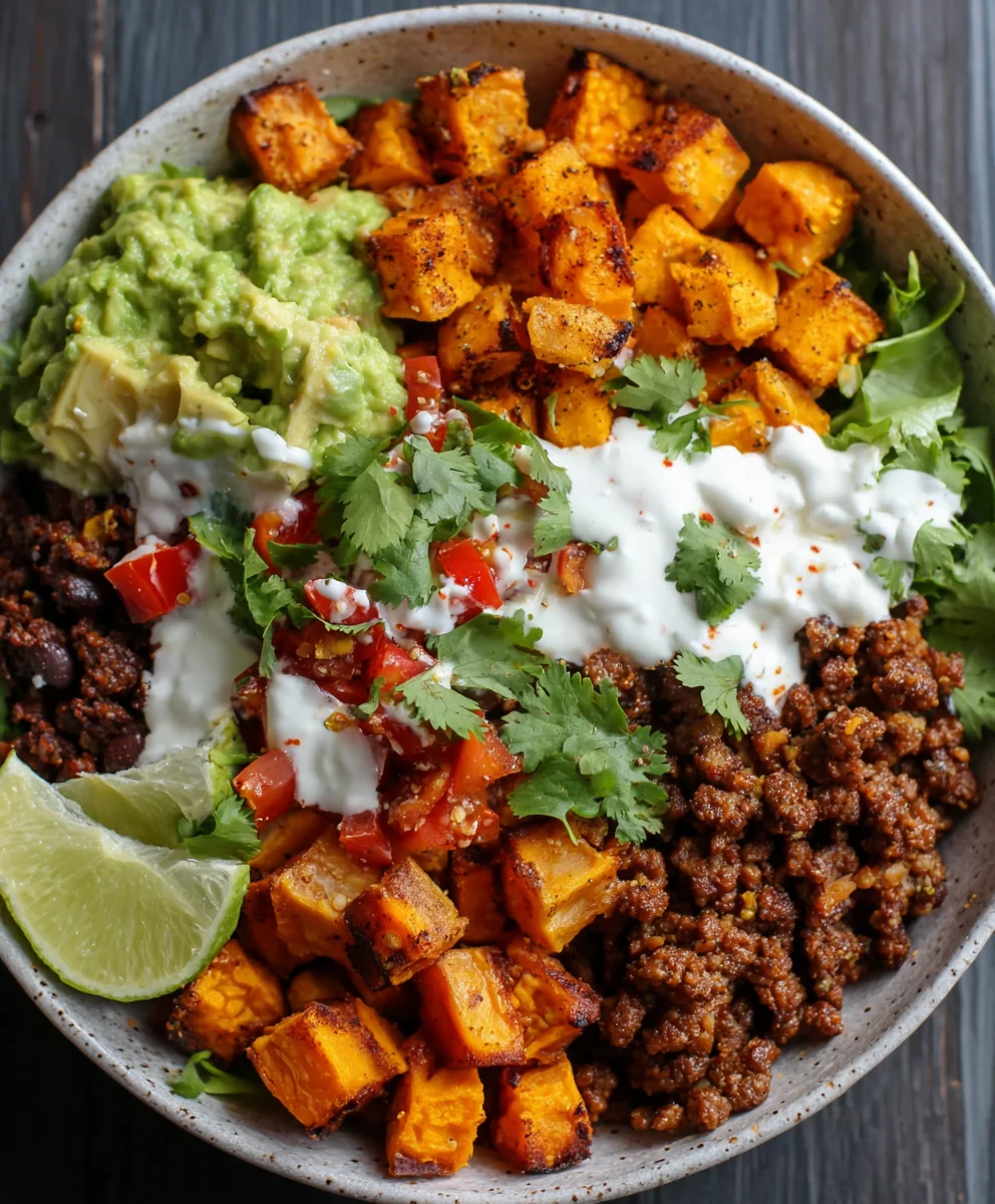 Easy Sweet Potato Taco Bowl-Healthy & Flavorful
