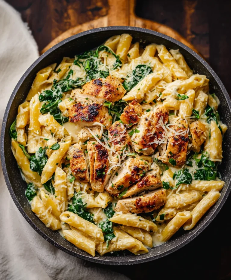 Healthy Garlic Parmesan Chicken Pasta Recipe