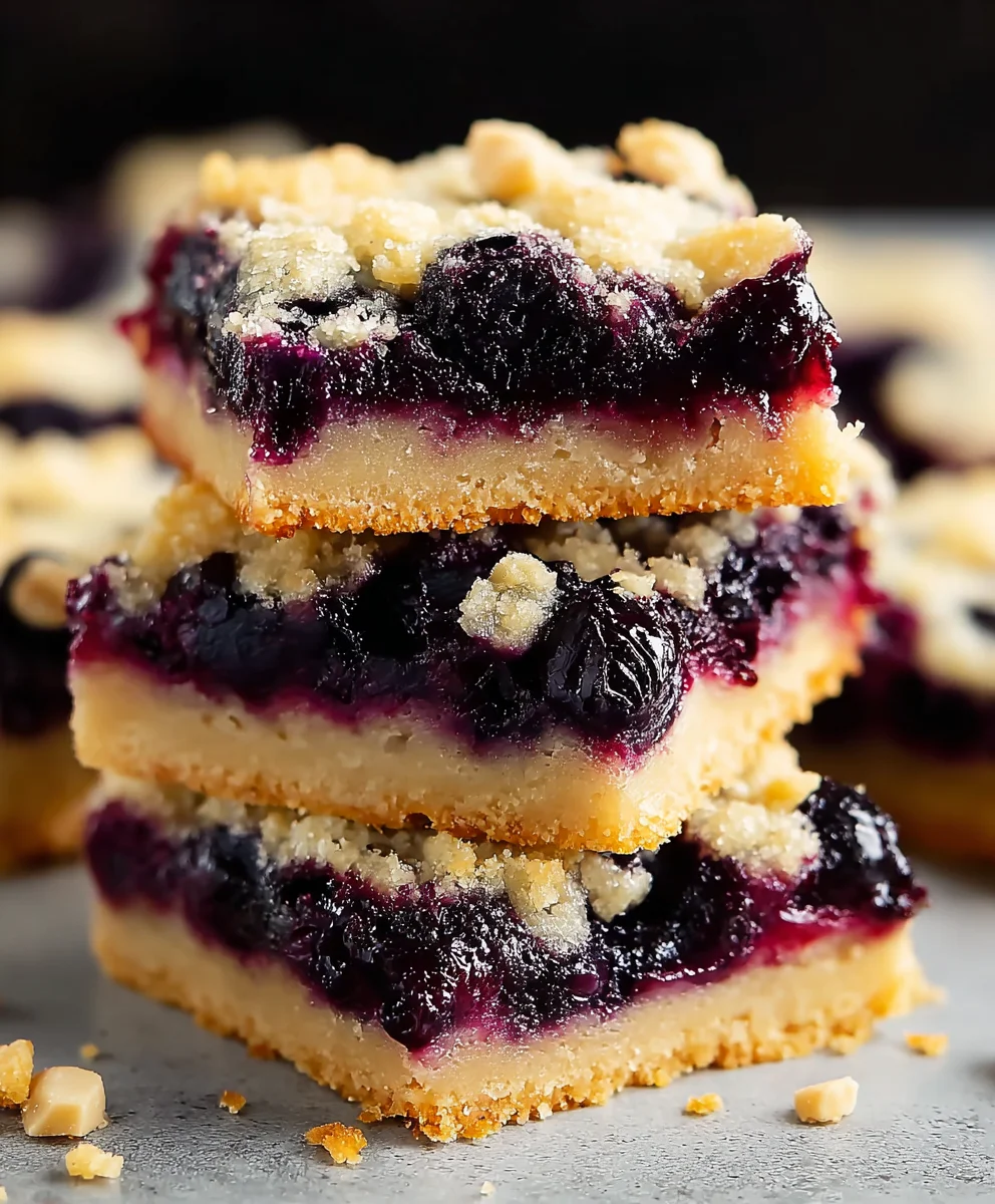 Blueberry Pie Cookie Bars-Sweet & Easy Treat