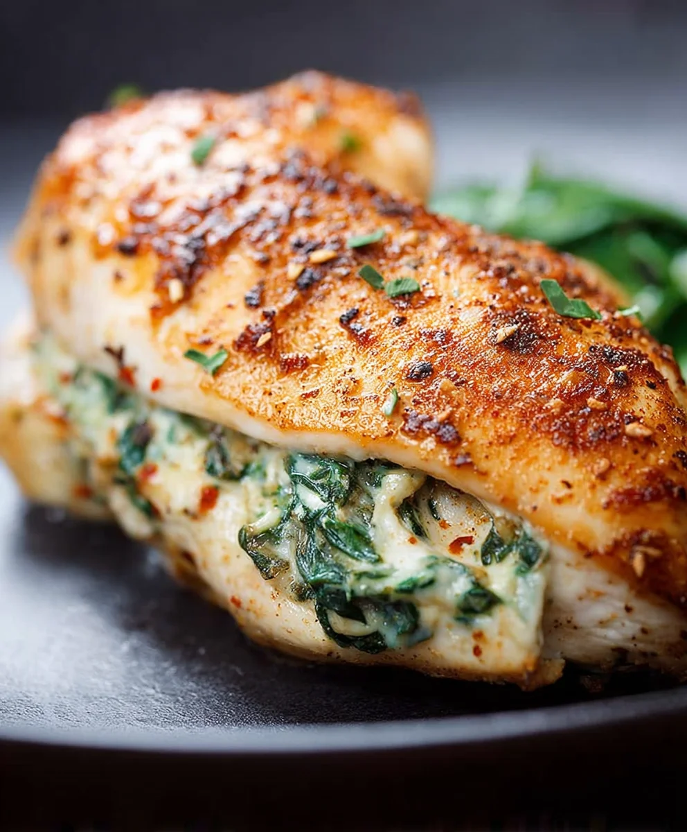 Spinach Stuffed Chicken Breasts - Easy & Delicious Dinner