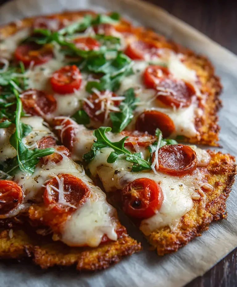 Keto Pizza Chicken Crust- Easy Low Carb Meal