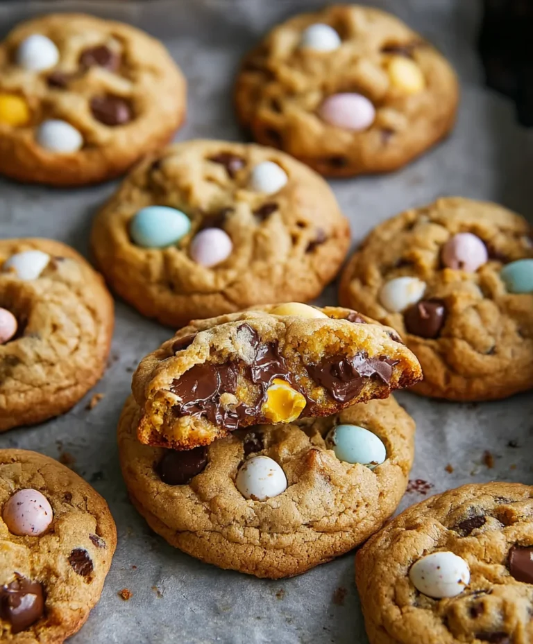 Thick Mini Egg Chocolate Chip Cookies Delight