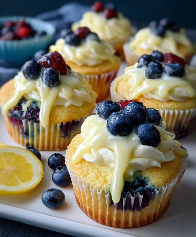 Lemon Berry Cupcakes – Easy Summer Dessert