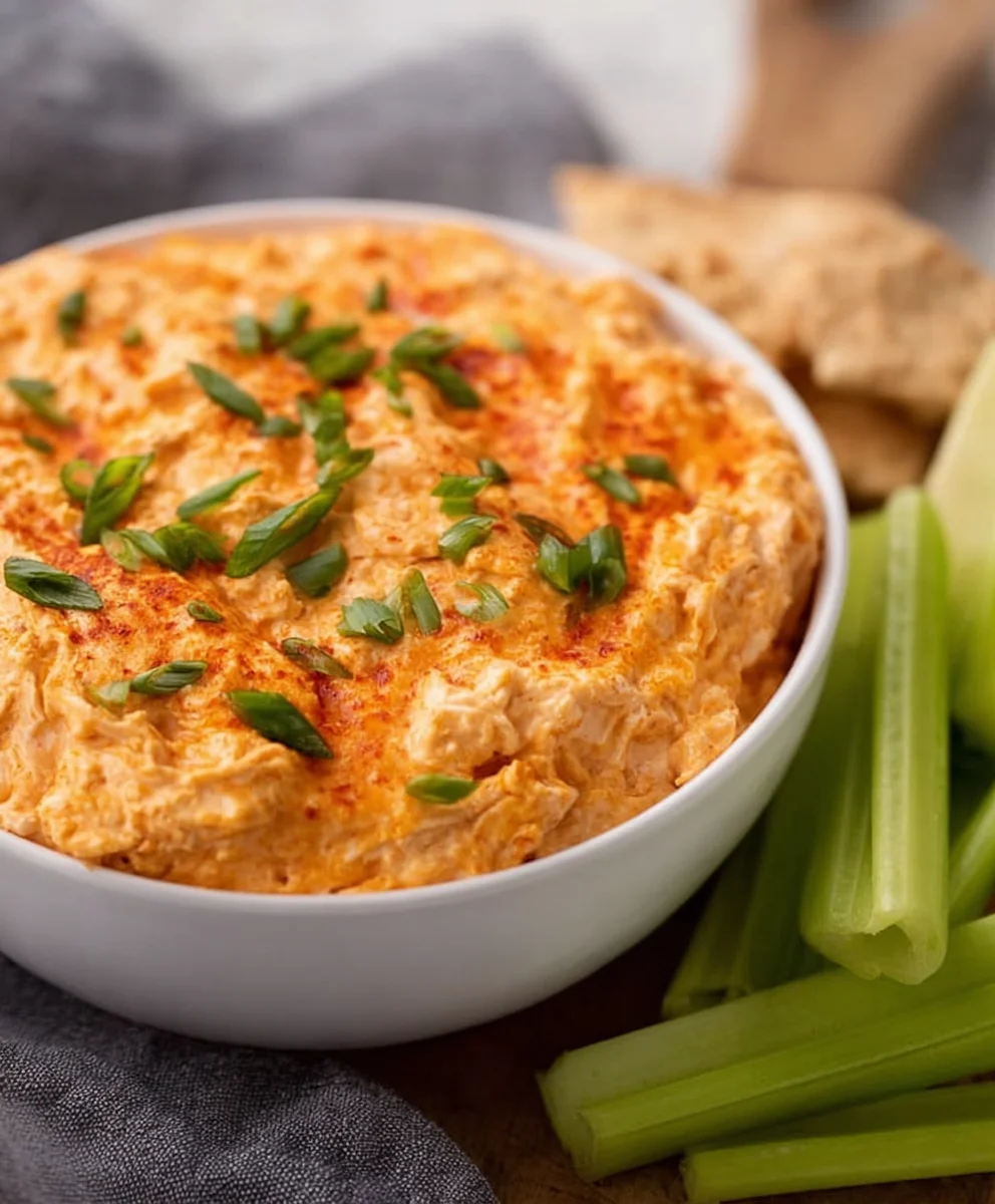 Slow Cooker Buffalo Chicken Dip-Easy Party Appetizer