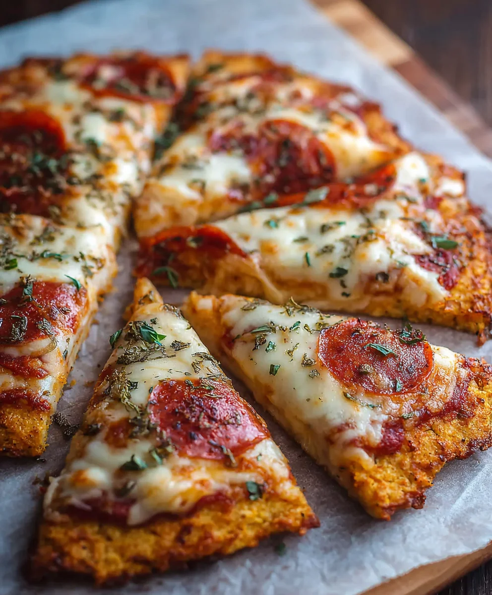 Keto Pizza Chicken Crust- Easy Low Carb Meal