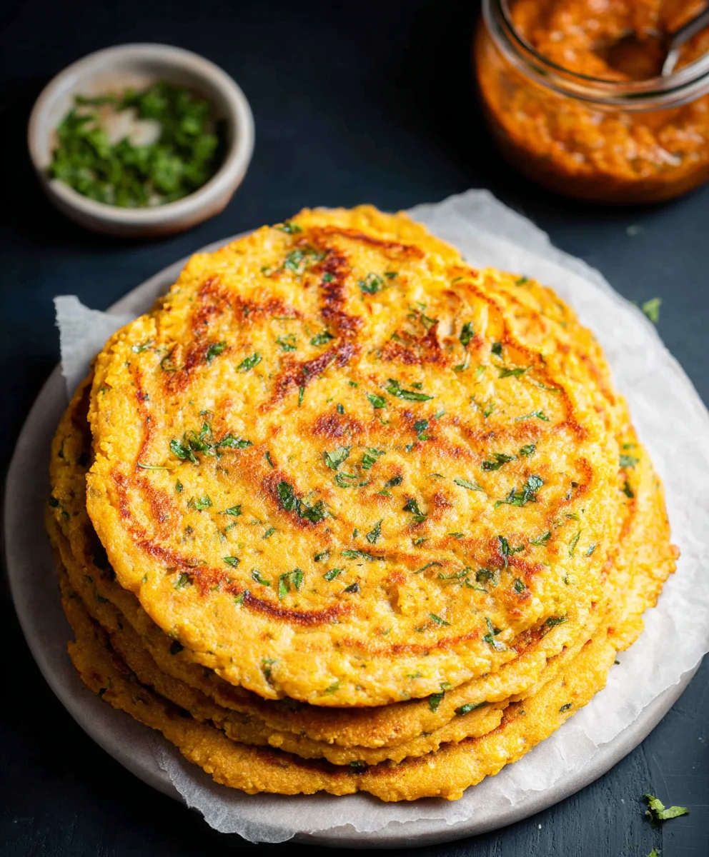 Savory Masoor Dal Chilla Recipe Easy Red Lentil Pancakes
