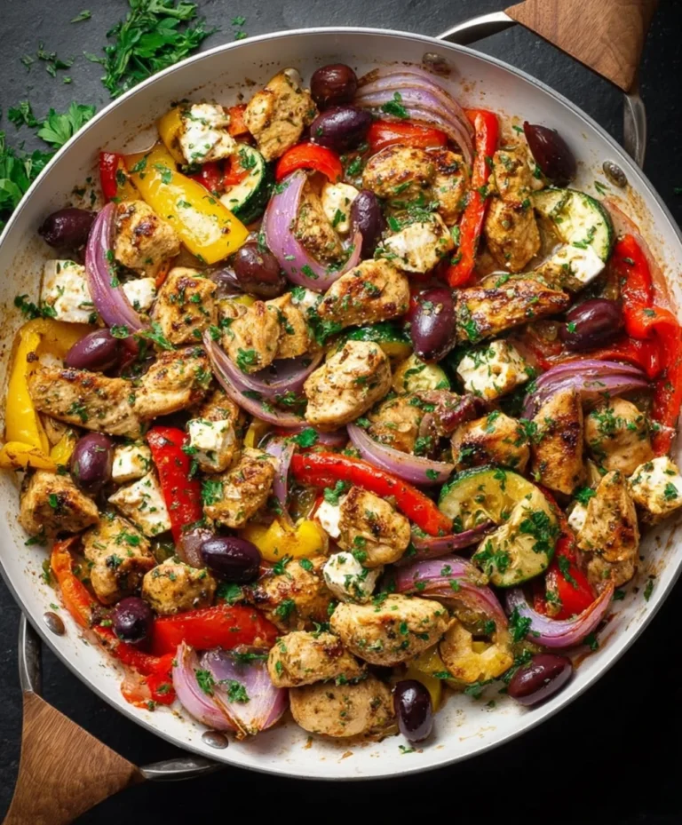 Easy Mediterranean Chicken Stir Fry-Healthy & Flavorful