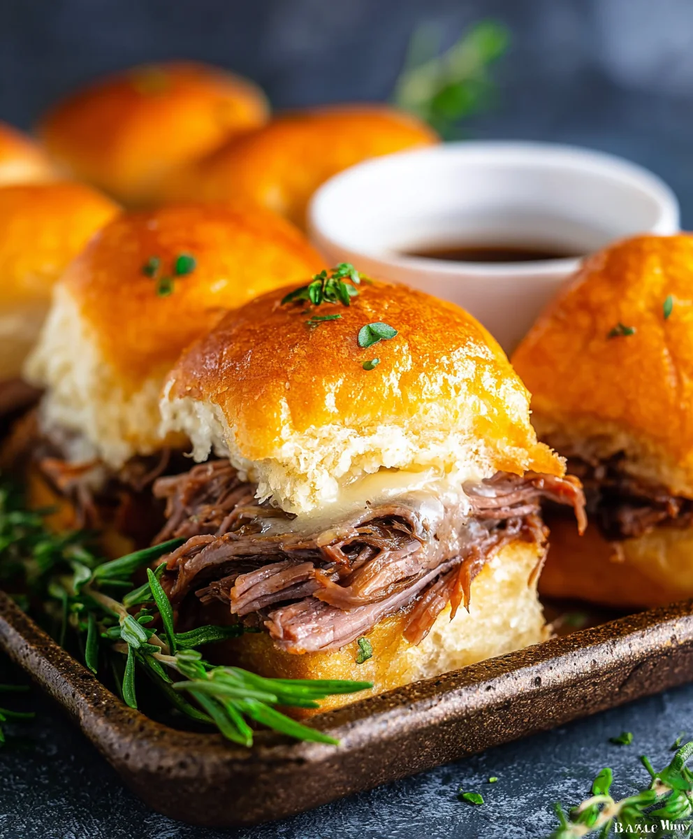 Easy Beef French Dip Sliders - Delicious & Quick