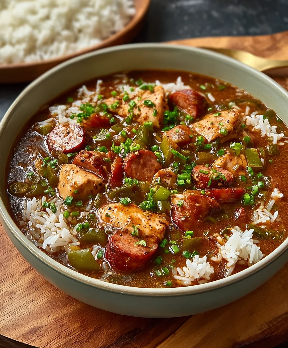 Classic Beef Sausage Gumbo Recipe-Hearty Flavor