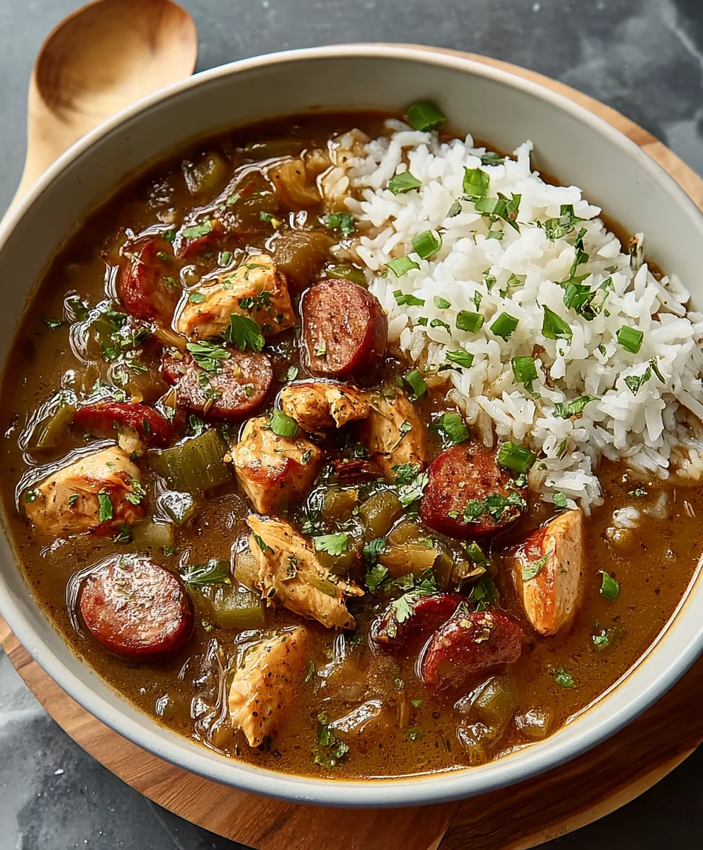 Classic Beef Sausage Gumbo Recipe-Hearty Flavor