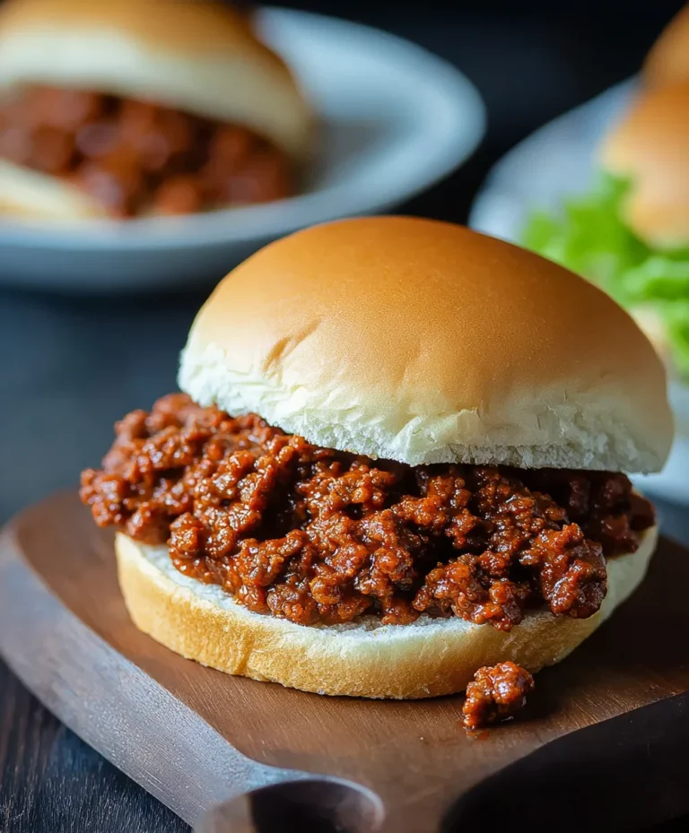 Easy Homemade Beef Sloppy Joe Sandwiches