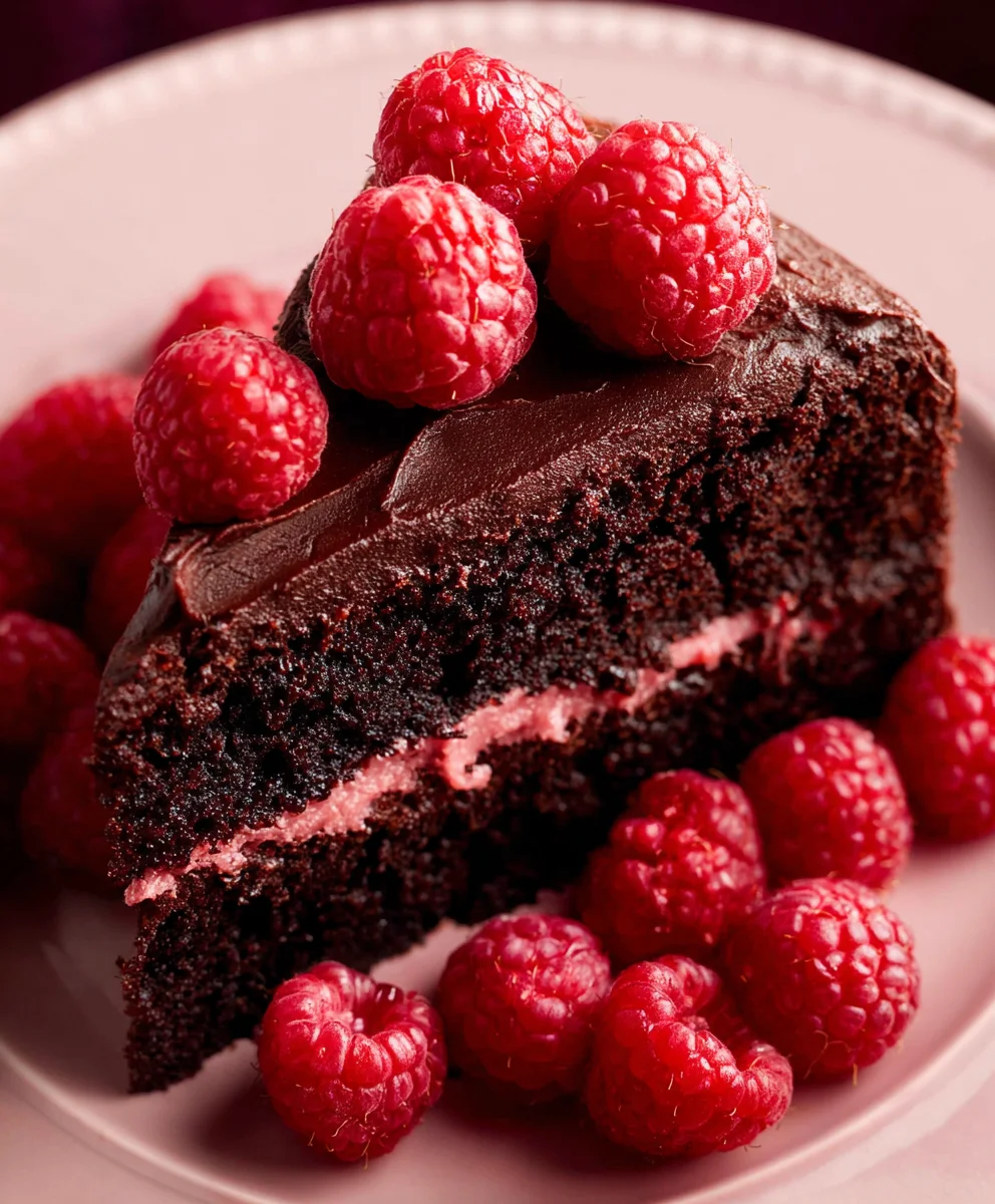 Rich Chocolate Raspberry Cake - Easy Recipe