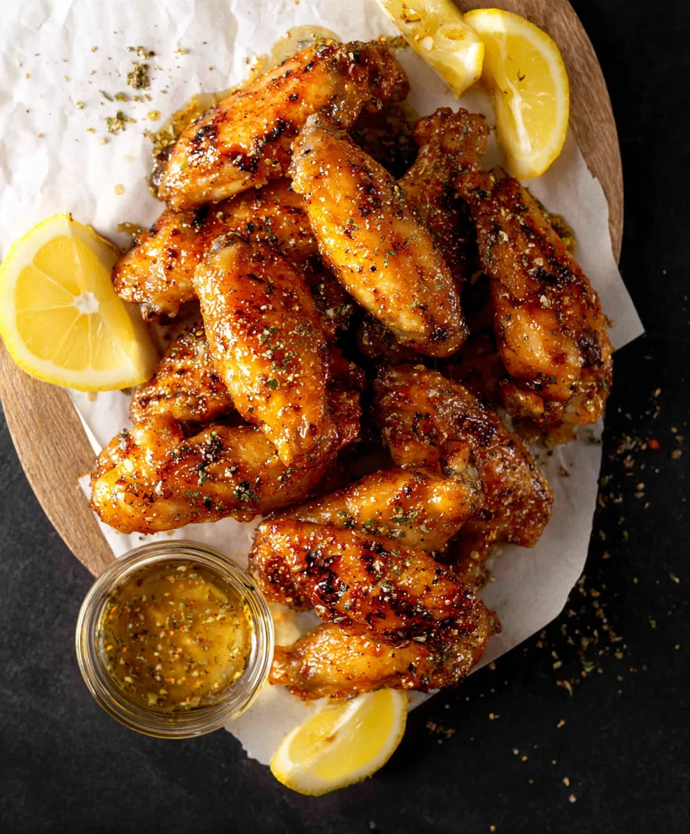 Honey Lemon Pepper Chicken Wings - Flavorful Recipe