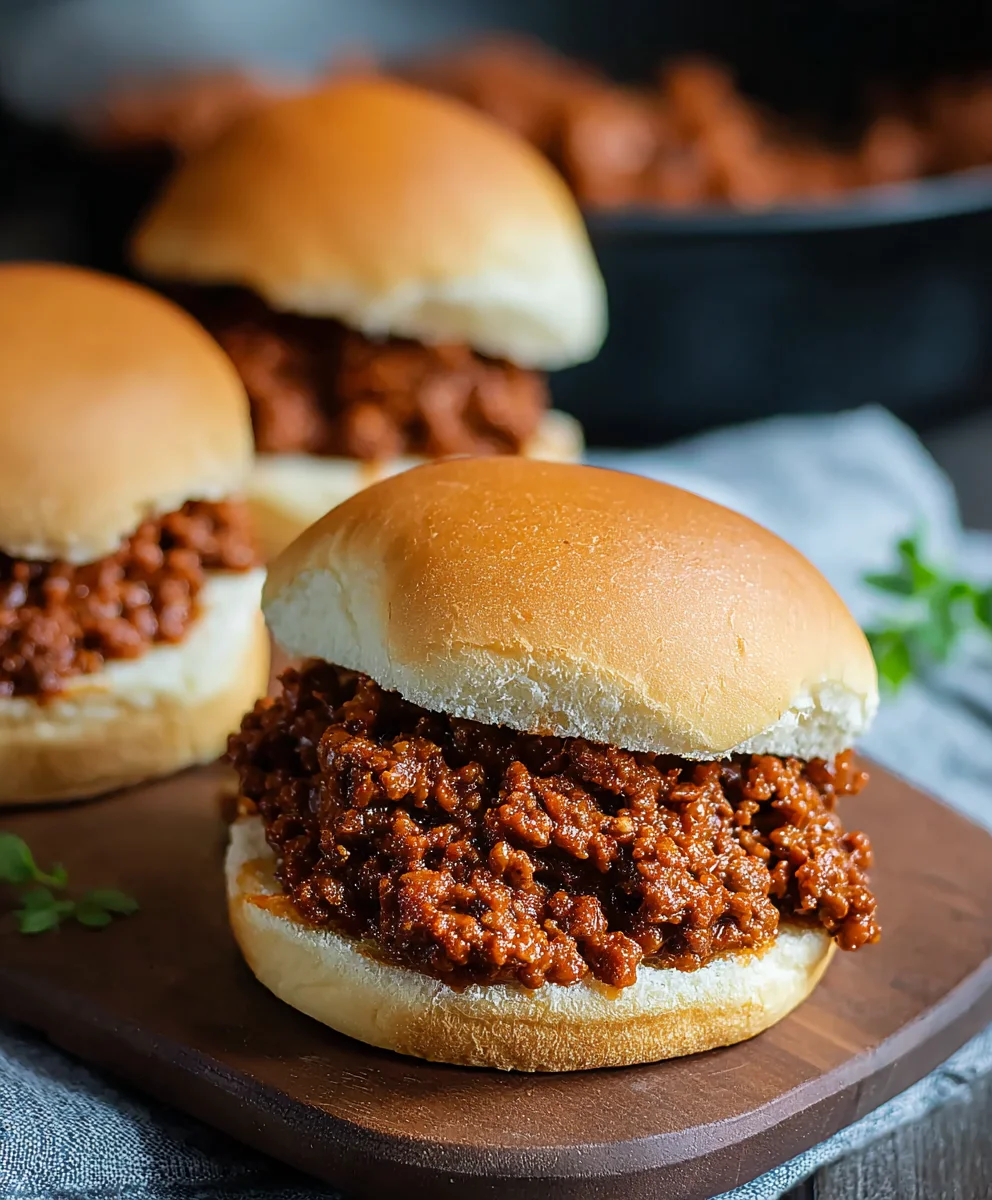 Easy Homemade Beef Sloppy Joe Sandwiches