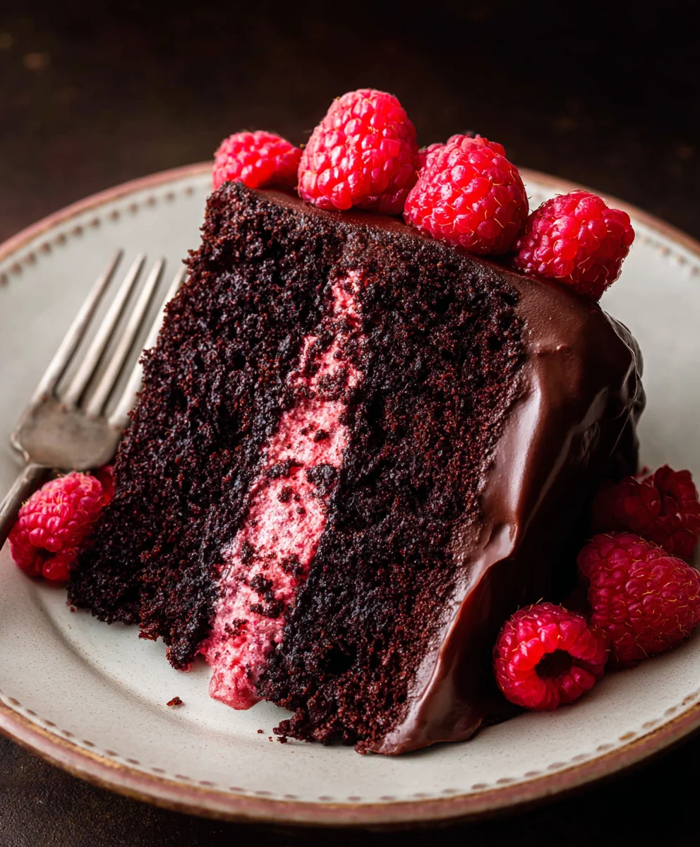 Rich Chocolate Raspberry Cake - Easy Recipe