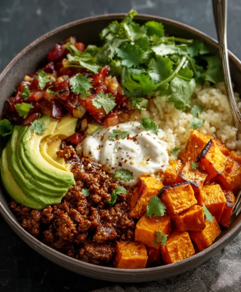 Easy Sweet Potato Taco Bowl-Healthy & Flavorful