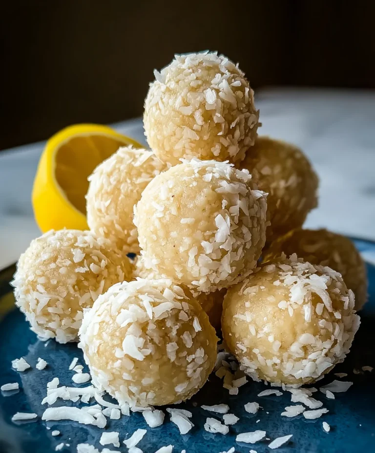 Lemon Coconut Protein Balls-Easy No-Bake Treat