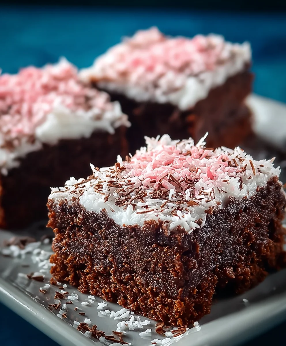 Snow Ball Brownies - Decadent Chocolate Coconut Bliss
