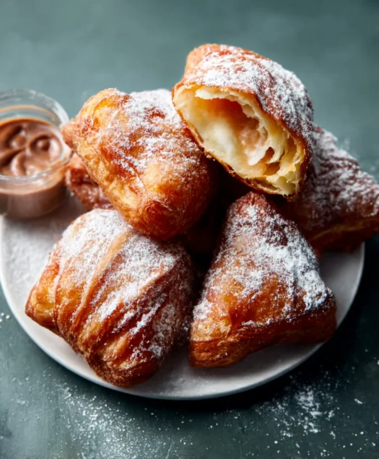Fried Croissant Beignets-Easy Sweet Treat