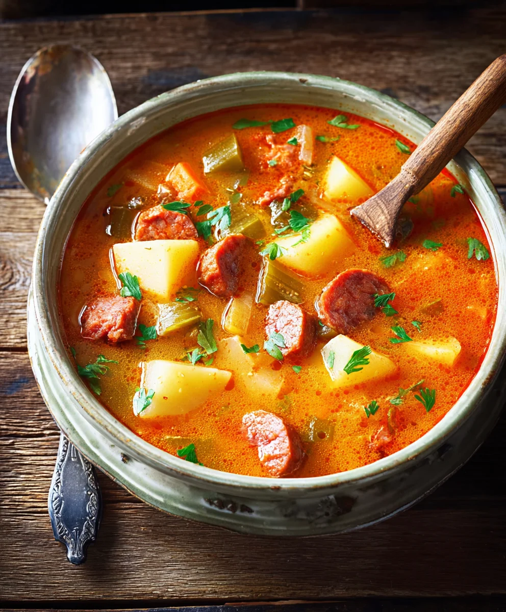 Spanish Beef Beef Chorizo Potato Soup Recipe