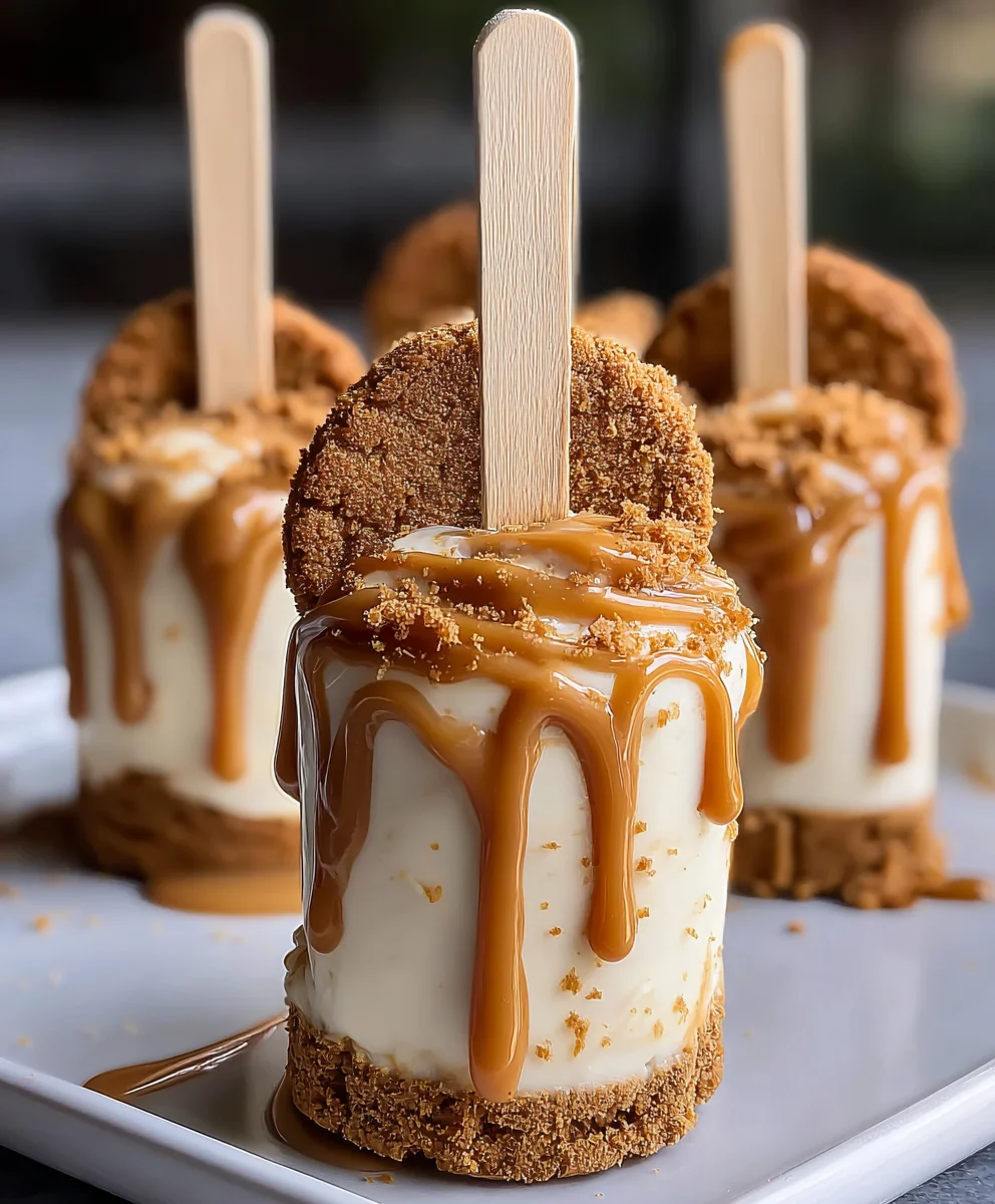 Biscoff Cookie Butter Cheesecake Pops - Irresistible Treats