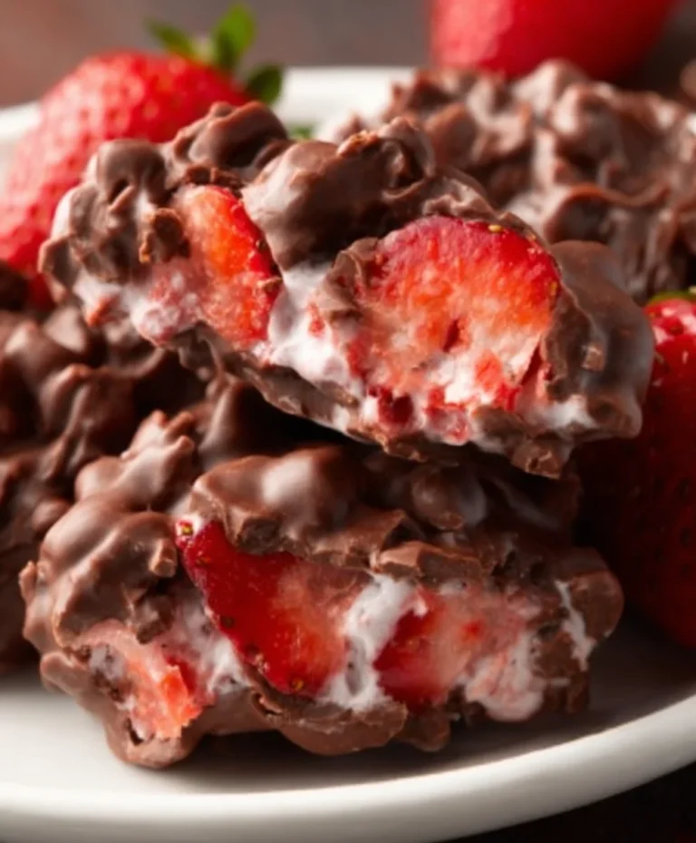 Chocolate Strawberry Yogurt Clusters Viral Recipe