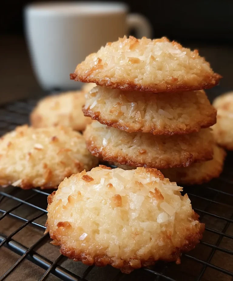 Chewy Coconut Cookies- Easy Homemade Treat