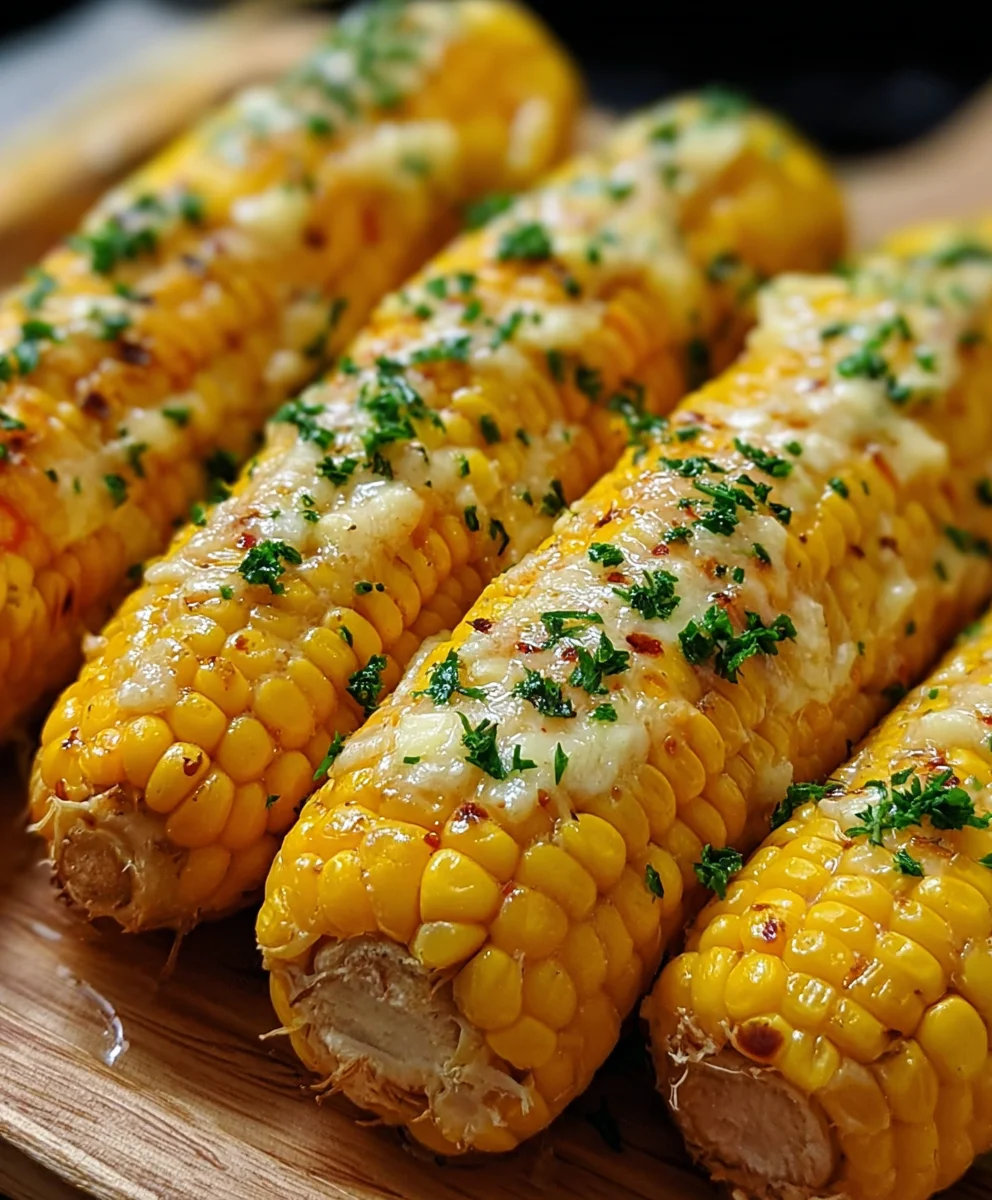 Cheesy Garlic Butter Corn on the Cob Recipe