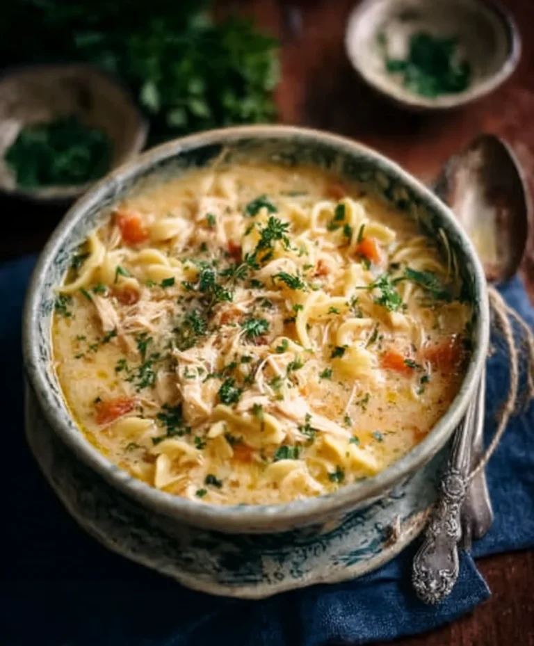 Crack Chicken Noodle Soup Comfort-Rich Recipe
