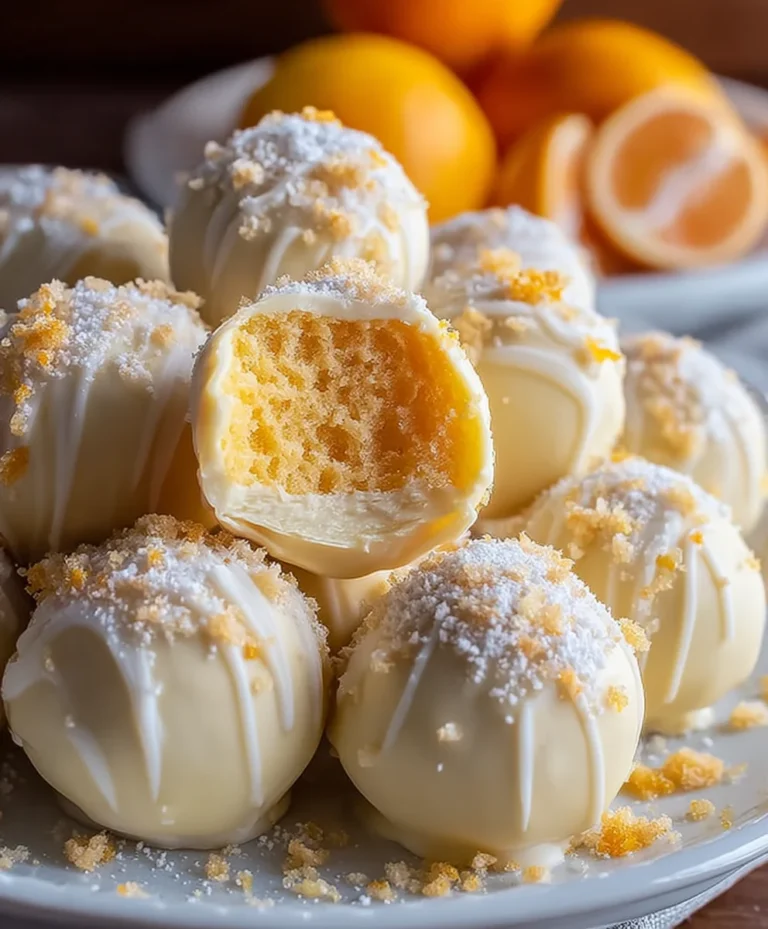 White Chocolate Orange Truffles-Creamsicle Flavor