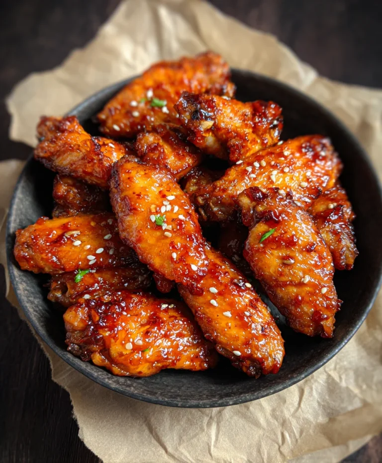 Honey Garlic Chicken Wings-Sweet-Savory-Flavorful