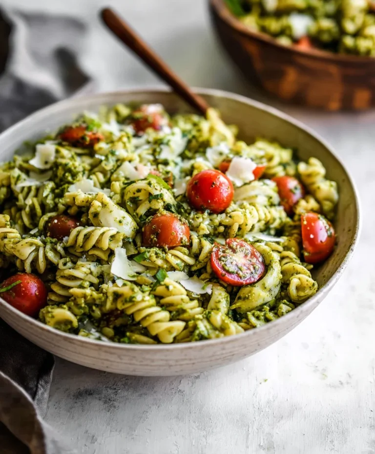 Easy Pesto Pasta Salad Recipe- Fresh & Flavorful