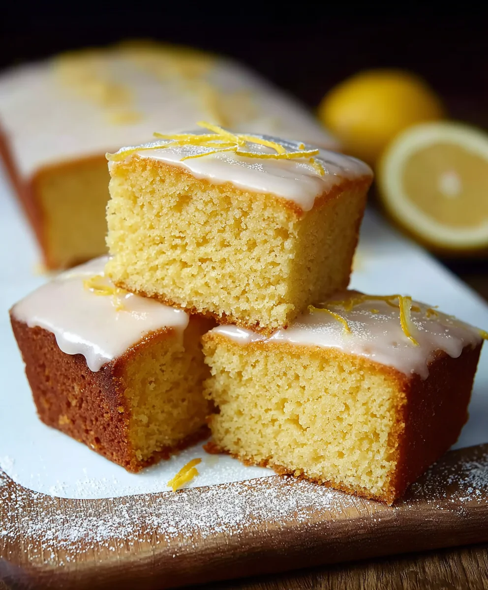Easy Lemon Drizzle Traybake Cake- Simple & Delicious