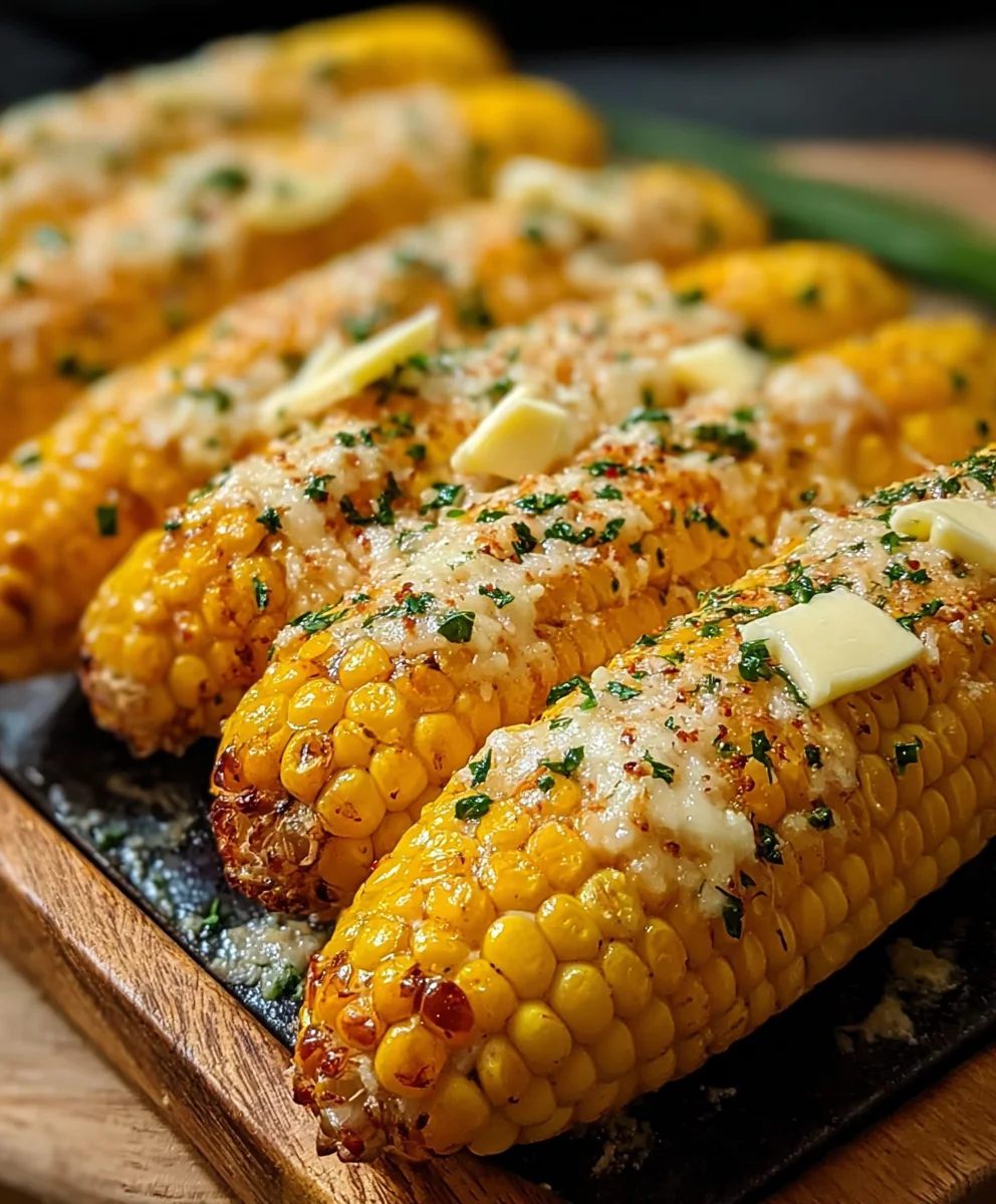 Cheesy Garlic Butter Corn on the Cob Recipe