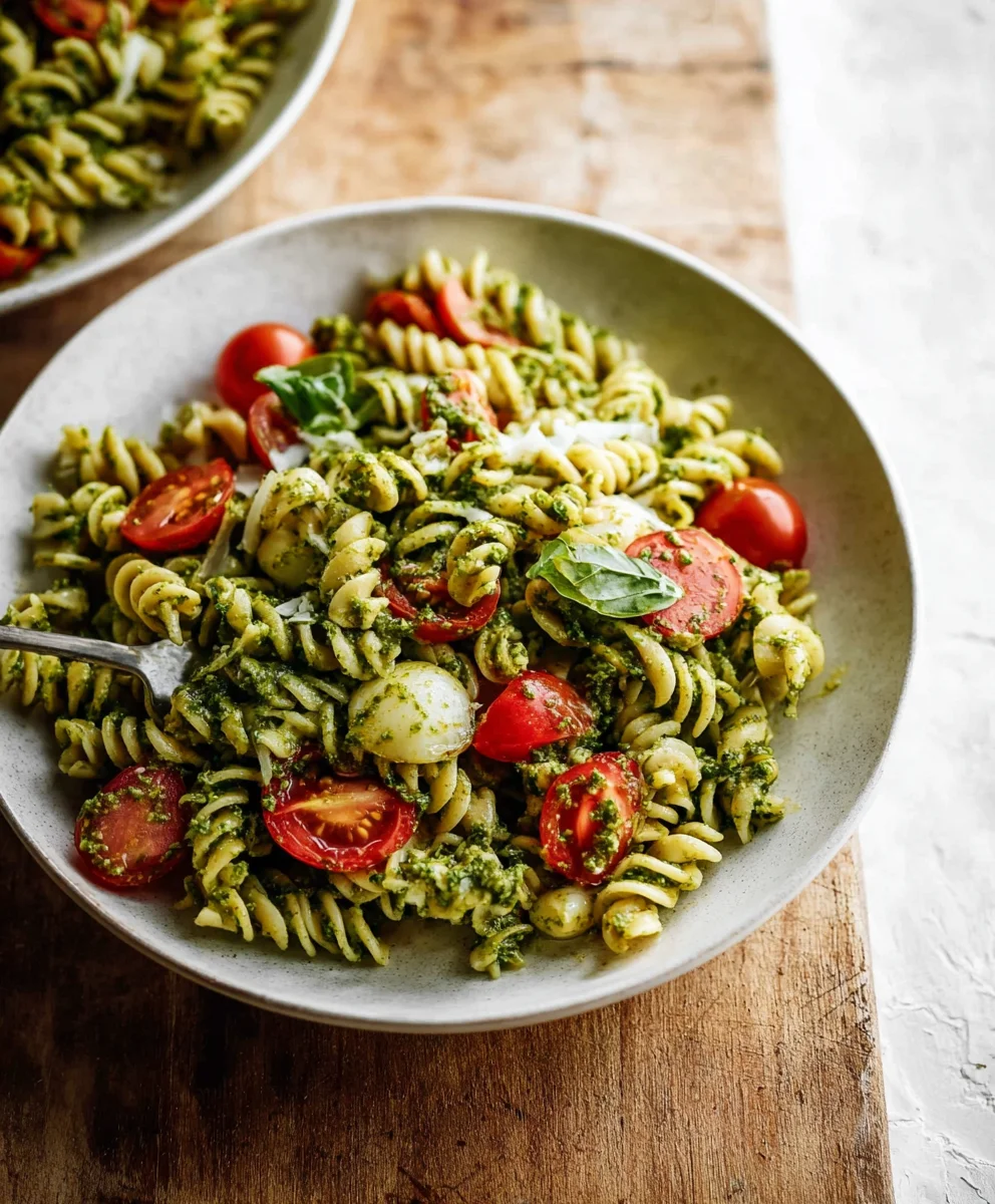 Easy Pesto Pasta Salad Recipe- Fresh & Flavorful