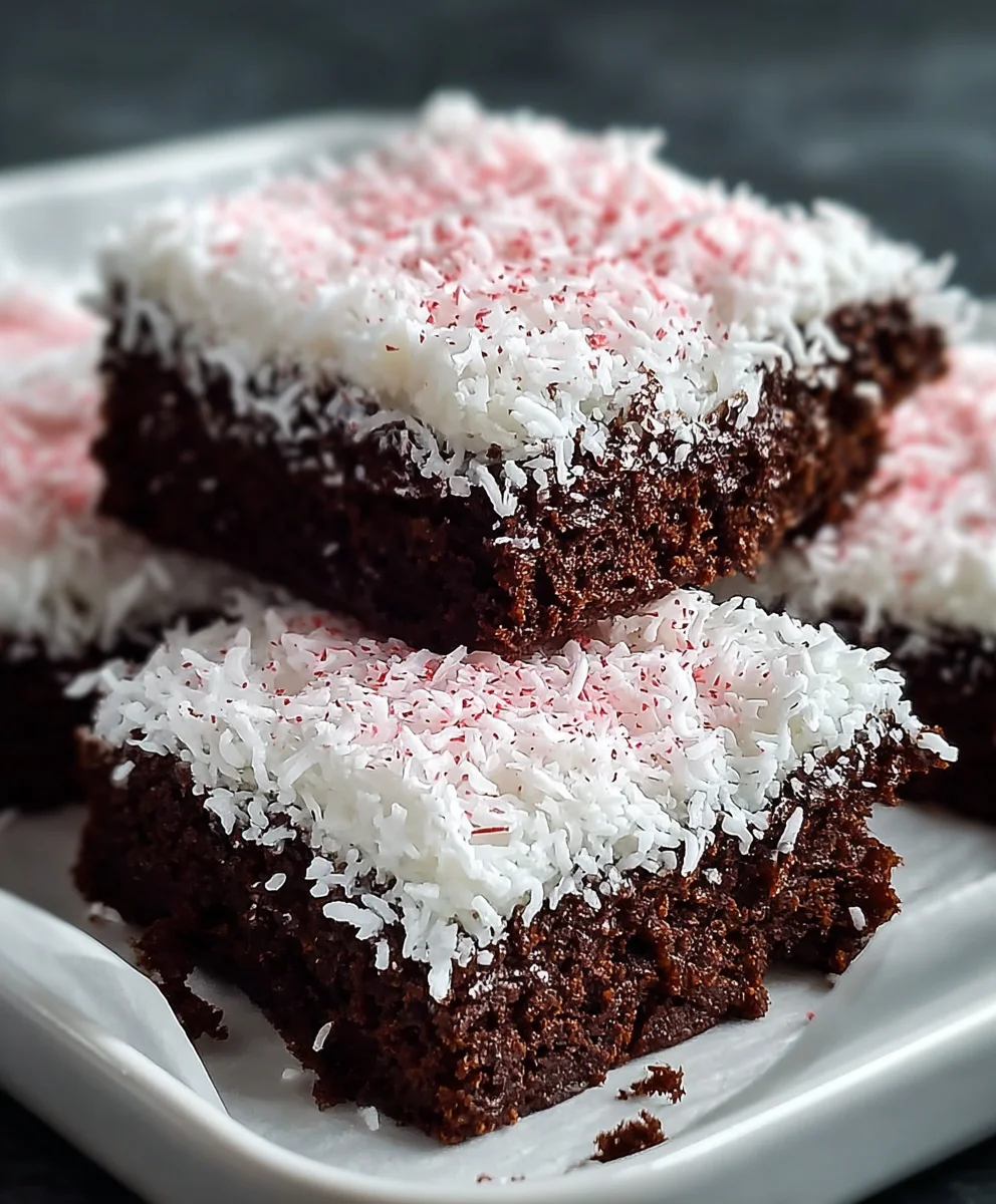 Snow Ball Brownies - Decadent Chocolate Coconut Bliss