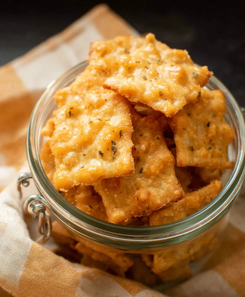 Easy Sourdough Cheddar Crackers Recipe - Flavorful & Crispy