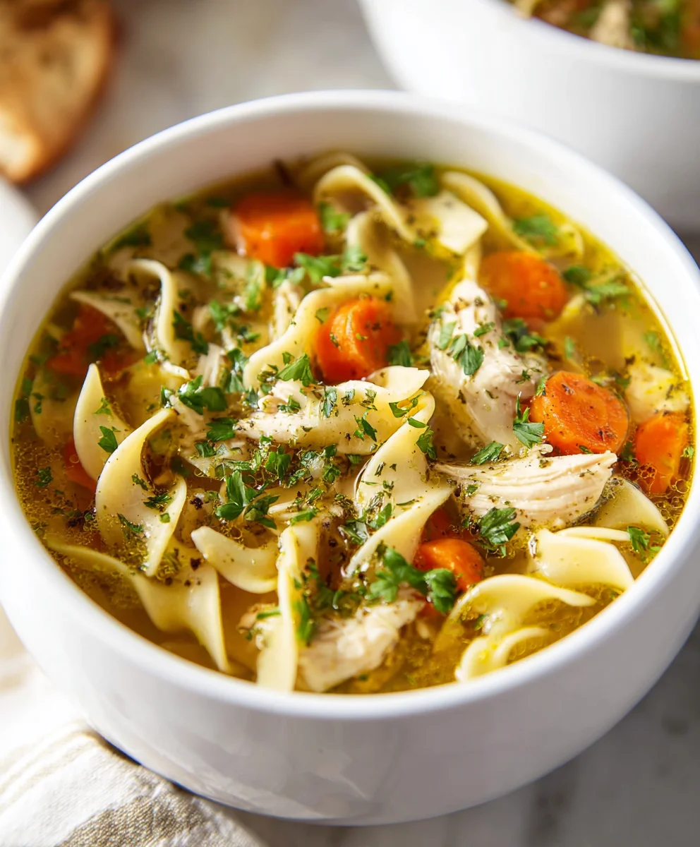 Best Chicken Noodle Soup Egg Noodles Comfort Food