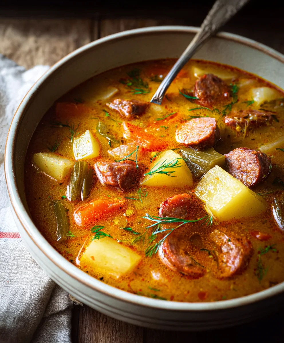 Spanish Beef Beef Chorizo Potato Soup Recipe
