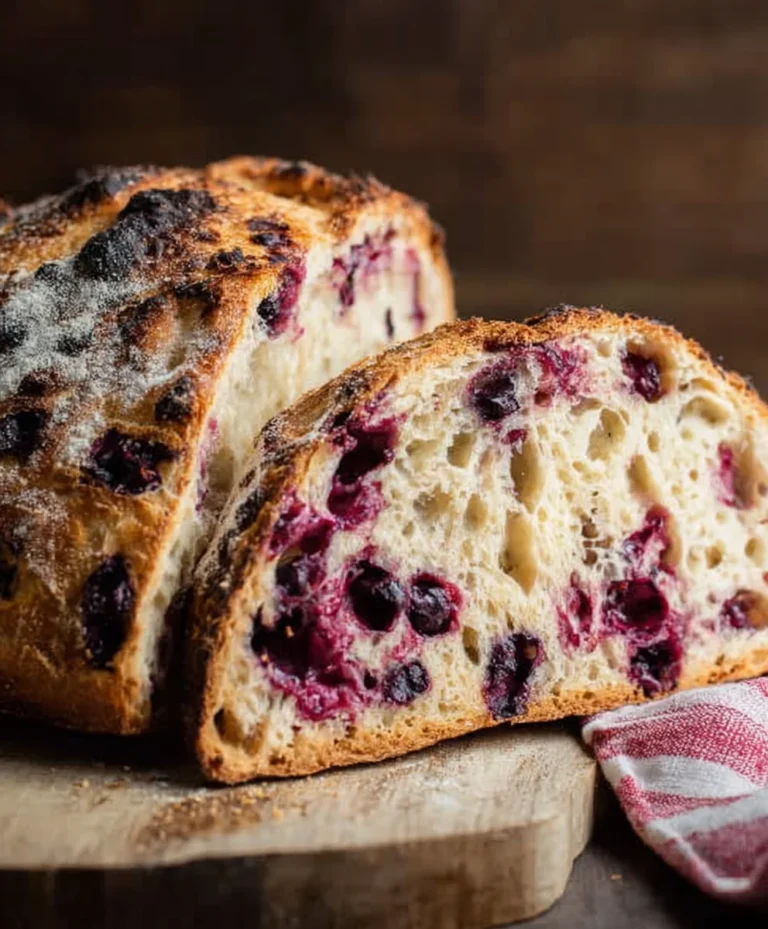 Blueberry Lemon Sourdough Bread-Tangy & Sweet Recipe