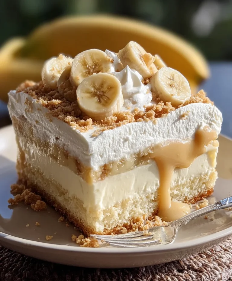 Banana Pudding Tres Leches Cake-Easy Dessert