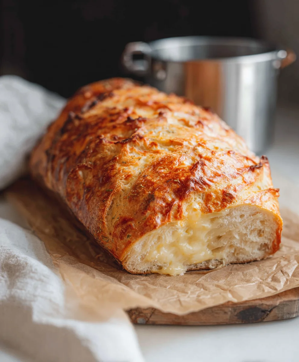 Cheesy Sourdough Bread Recipe - Easy & Delicious