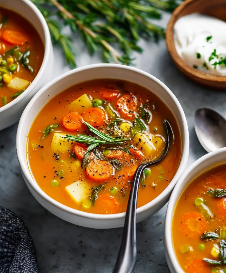 Easy Vegetable Soup Recipe- Hearty & Healthy Comfort Food