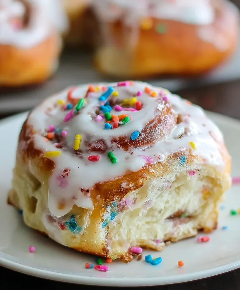 Funfetti Cinnamon Rolls-Easy & Delicious Recipe