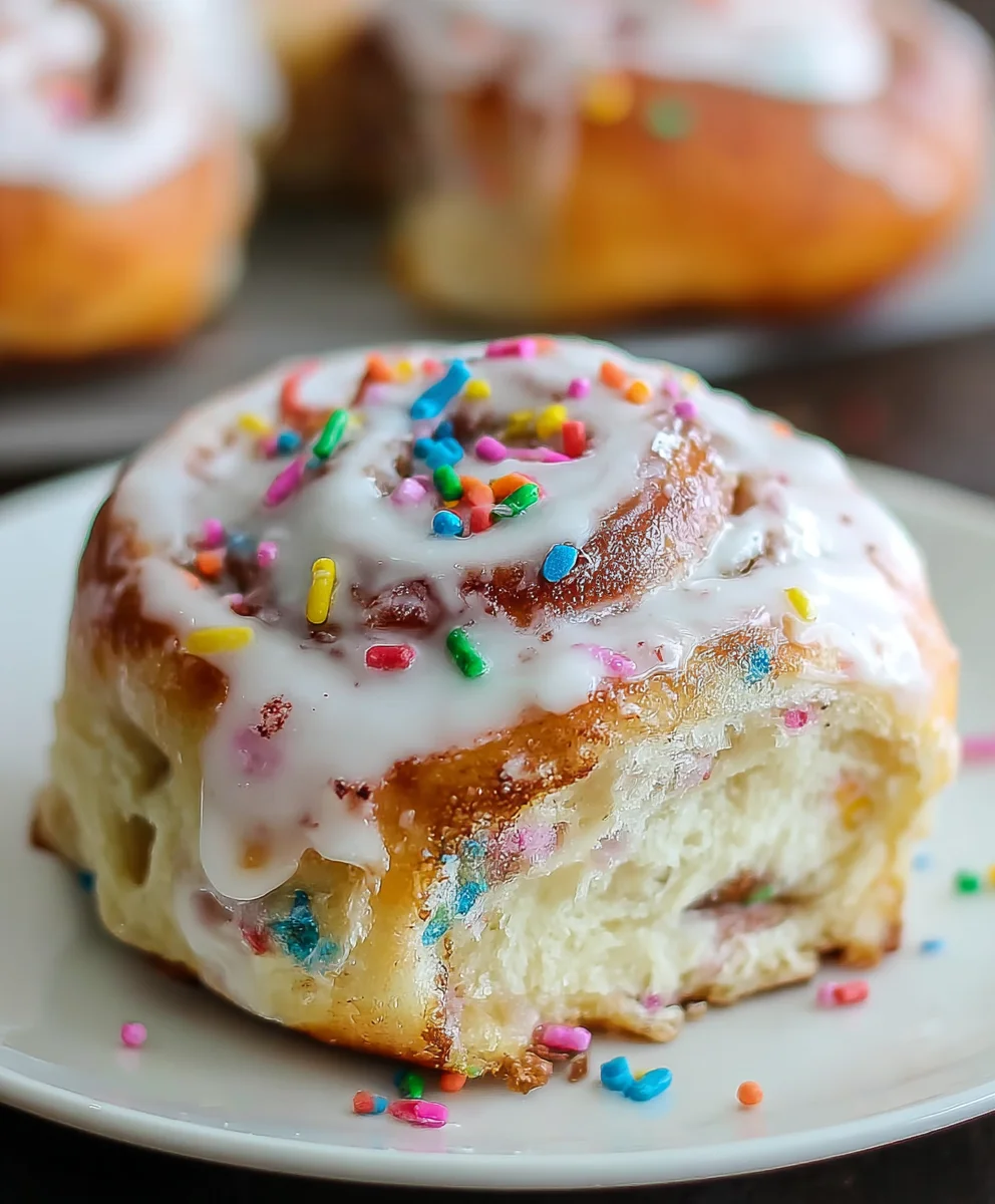 Funfetti Cinnamon Rolls-Easy & Delicious Recipe