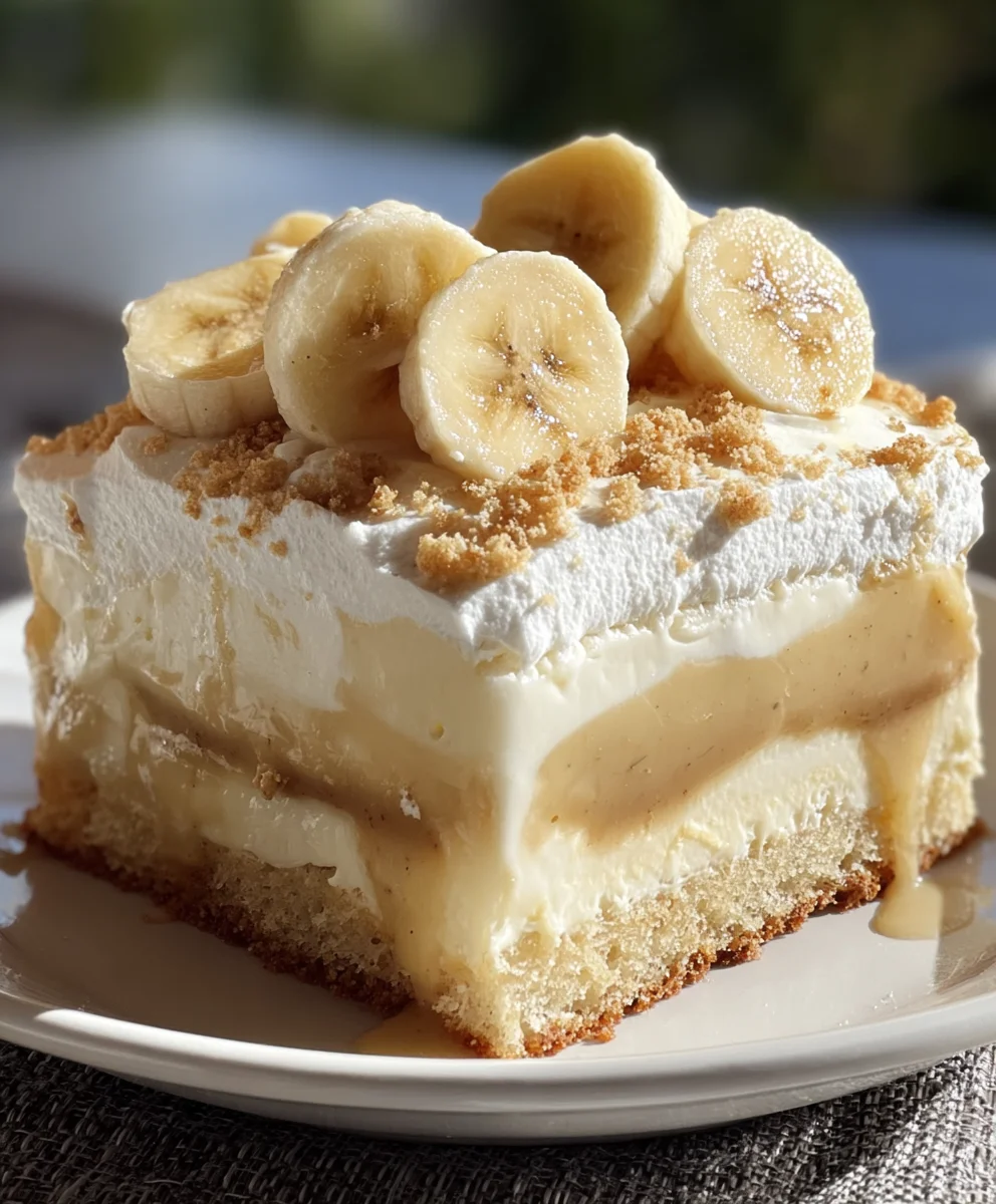 Banana Pudding Tres Leches Cake-Easy Dessert