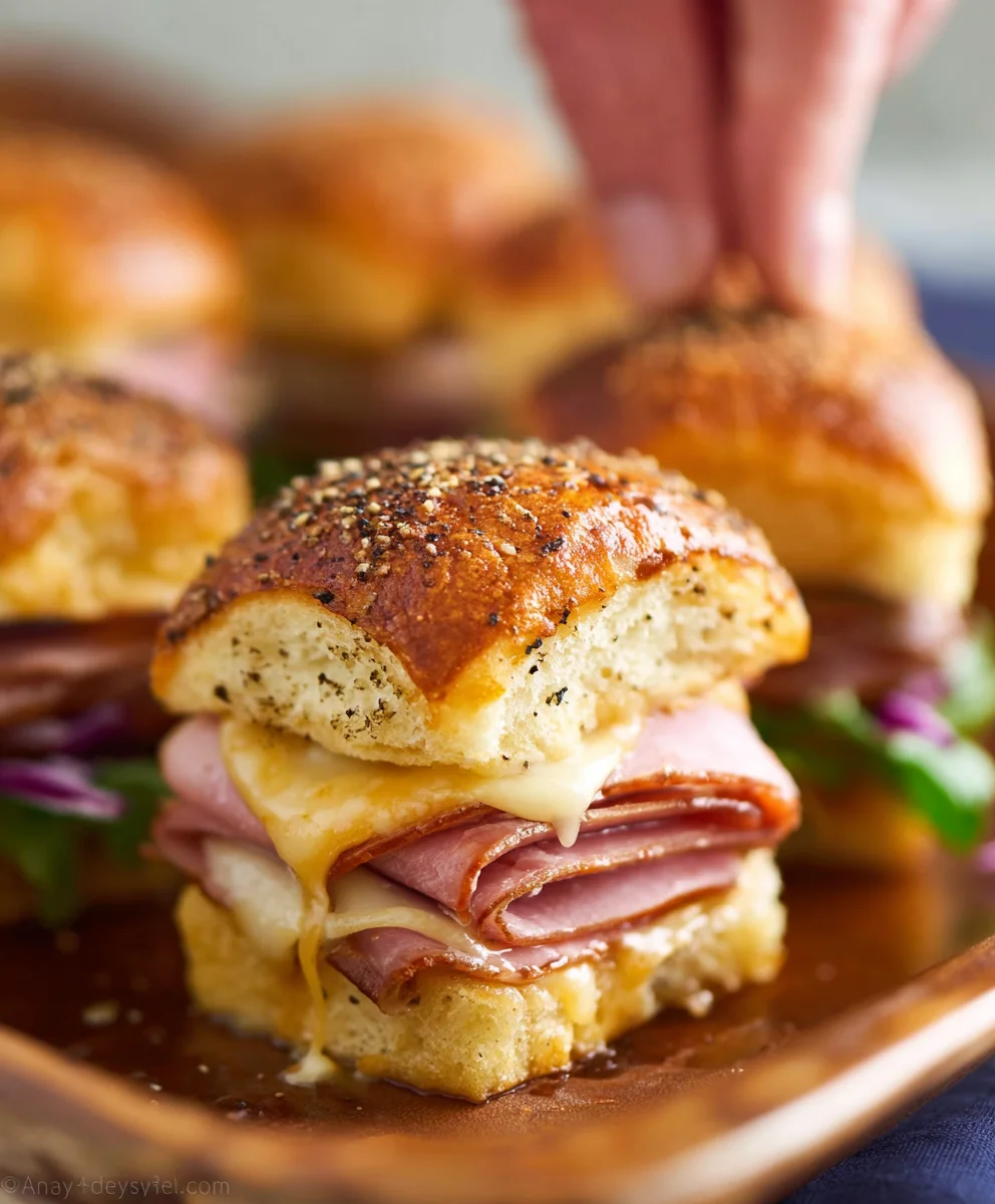 Beef Beef Ham Cheese Sliders - Deliciously Easy Recipe