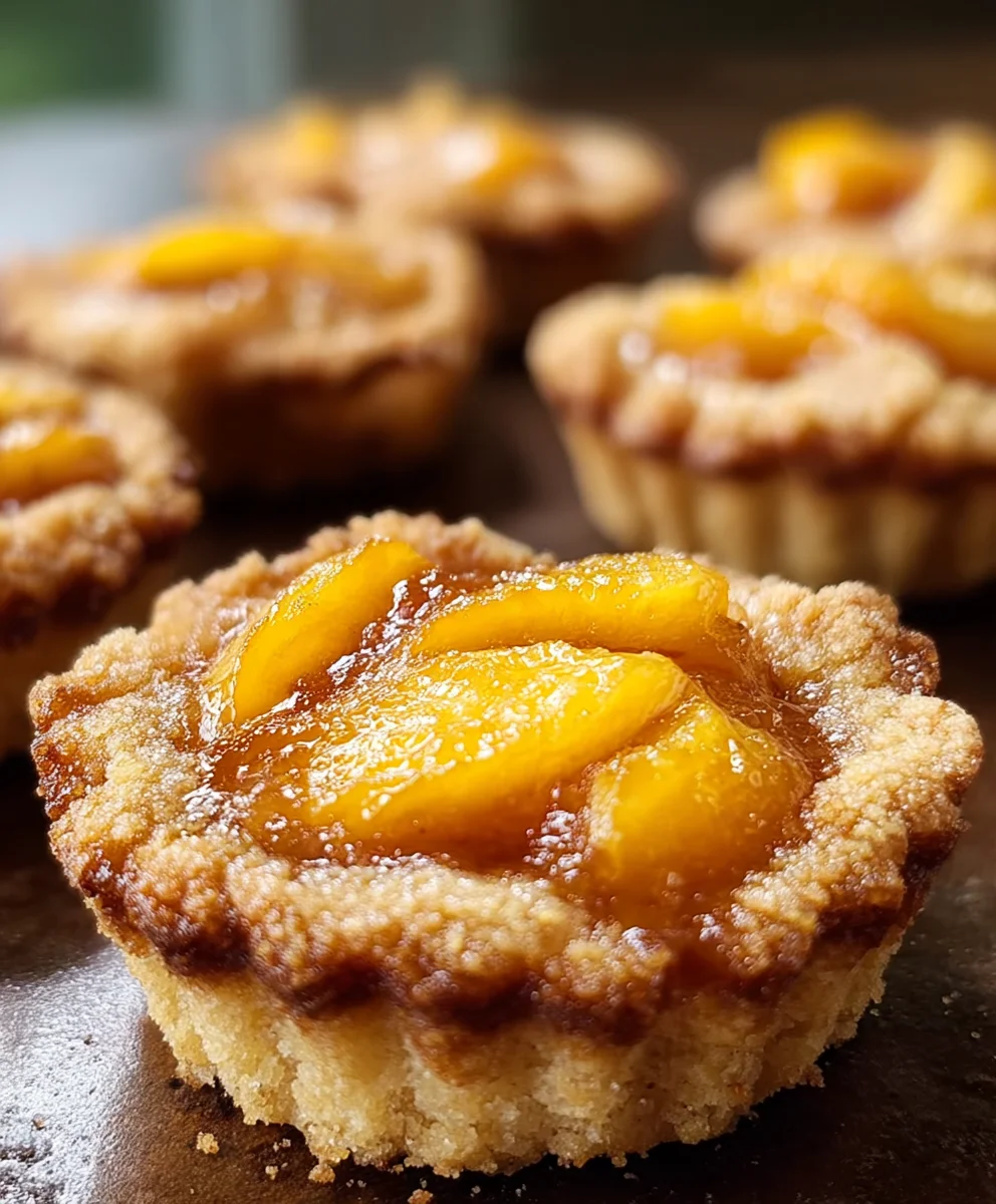 Peach Cobbler Cookie Cups-Sweet Summer Dessert