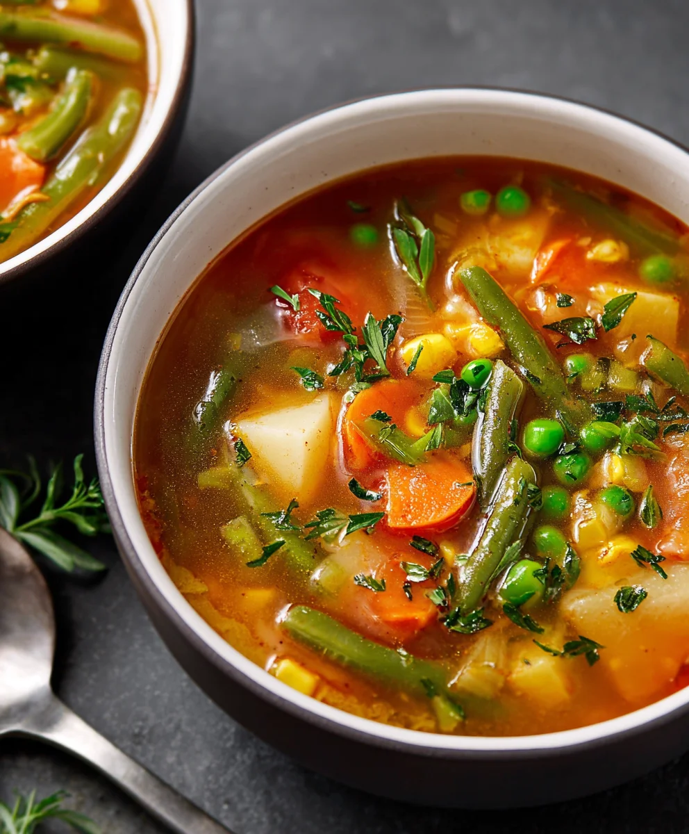 Easy Vegetable Soup Recipe- Hearty & Healthy Comfort Food
